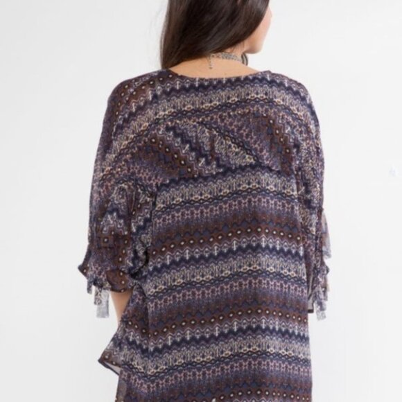 KIMONO W/FRINGE boho - Picture 4 of 4